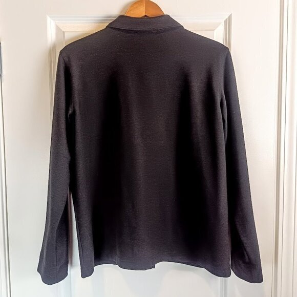 Eddie Bauer Charcoal Grey Full Zip Cardigan Sweater Jacket - Picture 2 of 5